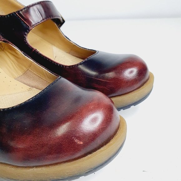 Dr Martens Diva Marlena 8 UK 10 US Leather High Heel Shoes Cherry Red RARE - Picture 7 of 12